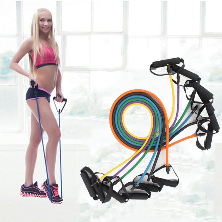 Fitness-Übungswiderstandsbänder Dehnbares elastisches Seil Workout Yoga Rally Muskeltraining Übungsseil, Größe: 5*9*1200mm, Zufällige Farblieferung, Größe: 5*9*1200mm