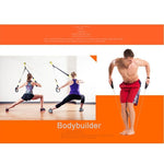 Fitness-Übungswiderstandsbänder Dehnbares elastisches Seil Workout Yoga Rally Muskeltraining Übungsseil, Größe: 5*9*1200mm, Zufällige Farblieferung, Größe: 5*9*1200mm