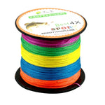 HENGJIA Bunte 5.0# 0,37 mm 50 lb 22,6 kg Zugkraft 300 m Extra starke 4-fach geflochtene PE-Angelschnur, Drachenschnur, 5.0# 0,37 mm 50 lb