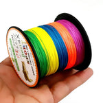 HENGJIA Bunte 5.0# 0,37 mm 50 lb 22,6 kg Zugkraft 300 m Extra starke 4-fach geflochtene PE-Angelschnur, Drachenschnur, 5.0# 0,37 mm 50 lb