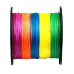 HENGJIA Colorful 2.0# 0.24mm 28LB 11.3kg Tension 300m Extra Strong 4 Shares Braid PE Fishing Line Kite Line, 2.0# 0.24mm 28LB