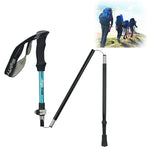 Outdoor Bergsteigen Tragbarer, faltbarer, ultraleichter Wanderstock aus Aluminiumlegierung, Länge: 35-125 cm, Länge: 35-125 cm (Gold), Länge: 35-125 cm (Blau), Länge: 35-125 cm (Rot)