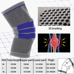 Outdoor Fitness Bergsteigen Strickschutz Silikon Anti-Kollisions-Federstütze Sport Knieprotektor, Größe: XL, Größe: XL