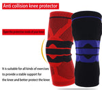 Outdoor Fitness Bergsteigen Strickschutz Silikon Anti-Kollisions-Federstütze Sport Knieprotektor, Größe: XL, Größe: XL