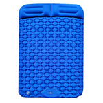 Outdoor Camping Fußtritt-Automatik-Aufblasbares Kissen Tragbares TPU-aufblasbares Doppelbett, Größe: 195 x 119 x 16 cm, Fußtritt-Pfauenblau, Fußtritt-Dunkelblau, Fußtritt-Orange, Fußtritt-Smaragd