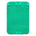 Outdoor Camping Fußtritt-Automatik-Aufblasbares Kissen Tragbares TPU-aufblasbares Doppelbett, Größe: 195 x 119 x 16 cm, Fußtritt-Pfauenblau, Fußtritt-Dunkelblau, Fußtritt-Orange, Fußtritt-Smaragd