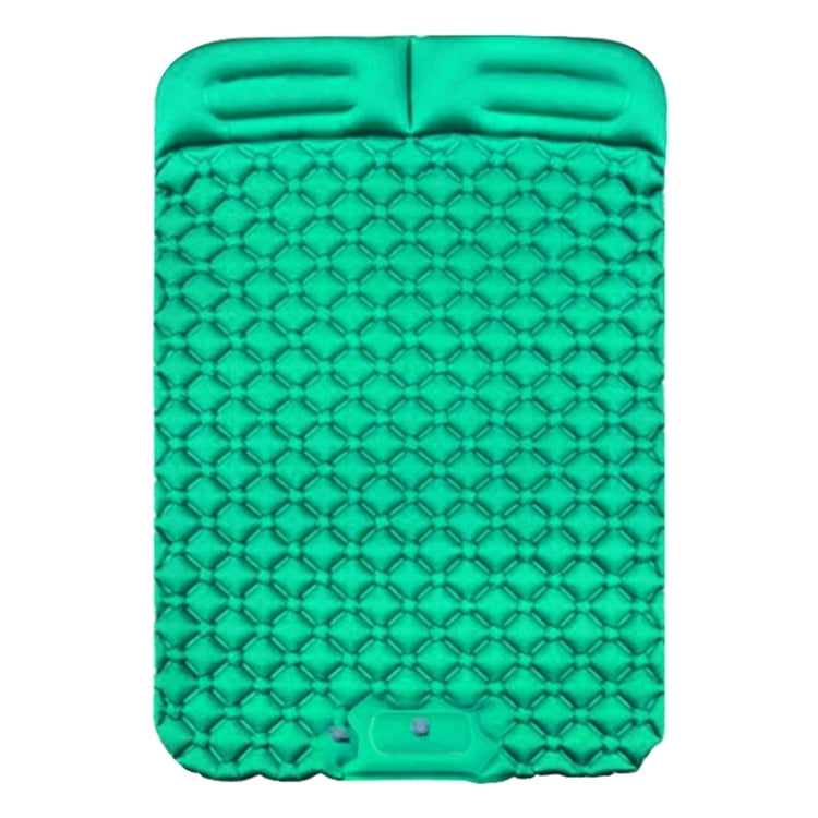 Outdoor Camping Fußtritt-Automatik-Aufblasbares Kissen Tragbares TPU-aufblasbares Doppelbett, Größe: 195 x 119 x 16 cm, Fußtritt-Pfauenblau, Fußtritt-Dunkelblau, Fußtritt-Orange, Fußtritt-Smaragd