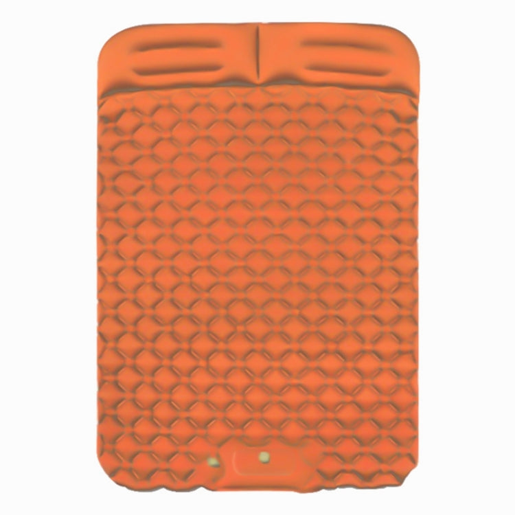Outdoor Camping Fußtritt-Automatik-Aufblasbares Kissen Tragbares TPU-aufblasbares Doppelbett, Größe: 195 x 119 x 16 cm, Fußtritt-Pfauenblau, Fußtritt-Dunkelblau, Fußtritt-Orange, Fußtritt-Smaragd
