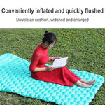 Outdoor Camping Fußtritt-Automatik-Aufblasbares Kissen Tragbares TPU-aufblasbares Doppelbett, Größe: 195 x 119 x 16 cm, Fußtritt-Pfauenblau, Fußtritt-Dunkelblau, Fußtritt-Orange, Fußtritt-Smaragd
