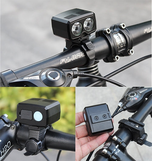 Y15 2 x CREE XPG2 500LM USB-Lade-LED-Fahrrad-Scheinwerfer Frontlampe mit 5 Modi, Y15
