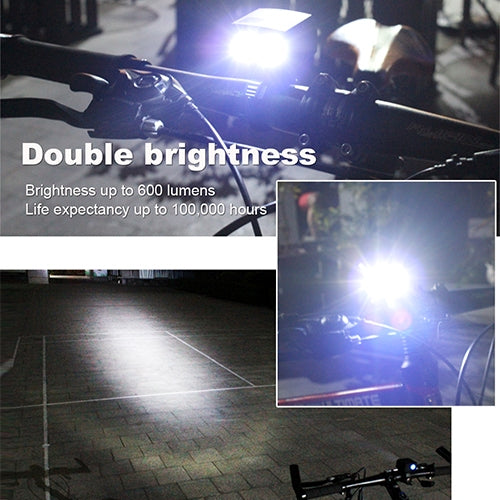 Y15 2 x CREE XPG2 500LM USB-Lade-LED-Fahrrad-Scheinwerfer Frontlampe mit 5 Modi, Y15