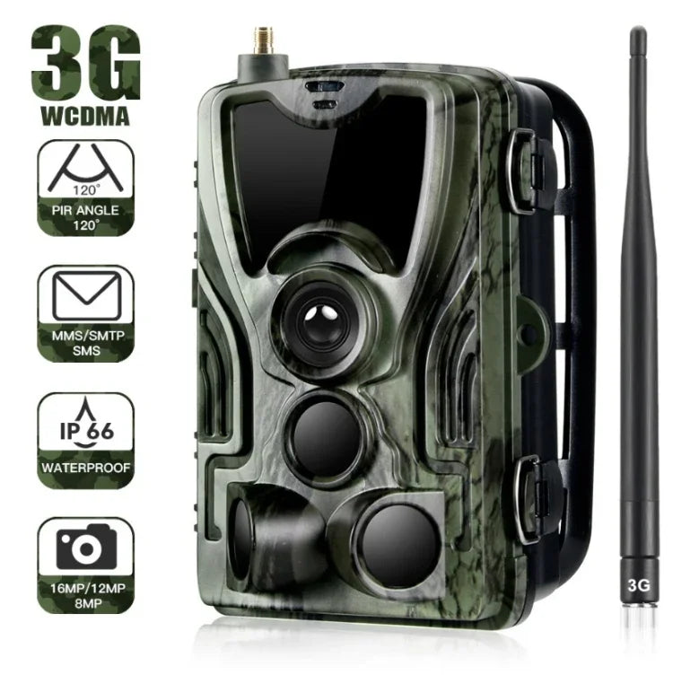 HC801G 3G WCDMA Wasserdichte IP66 IR-Nachtsicht-Überwachungskamera für die Jagd, 120 Grad PIR-Winkel, HC801G 3G WCDMA