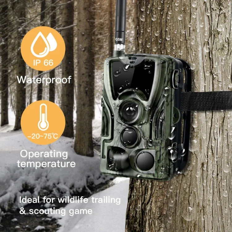 HC801G 3G WCDMA Wasserdichte IP66 IR-Nachtsicht-Überwachungskamera für die Jagd, 120 Grad PIR-Winkel, HC801G 3G WCDMA