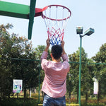 Reguläre Ausgabe Polyesterseil Basketballrahmennetz (Weiß Rot Blau), Reguläre Ausgabe