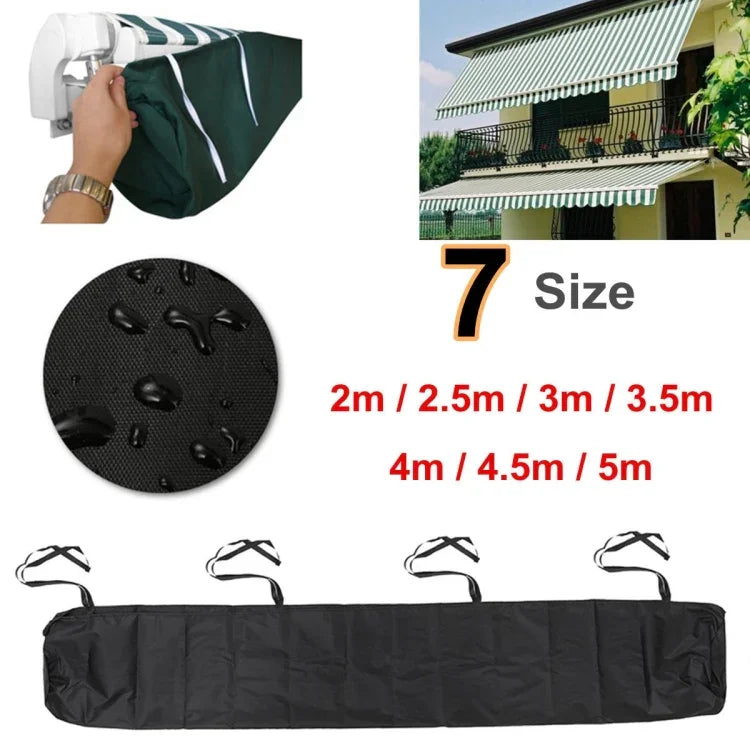 Einziehbare Rollo-Markise, wasserdichte und staubdichte Schutzhülle, Länge: 4 m, 4 m