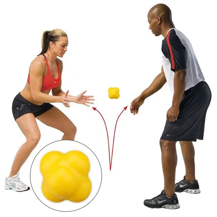 Hexagonaler Reaktionsball für Schnelligkeits- und Agilitätstraining, Training der Hand-Augen-Koordination