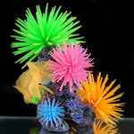Aquariumartikel Dekoration TPR Simulation Seeigelball Koralle mit Spitze, Größe: M, Durchmesser: 10 cm, 10 cm