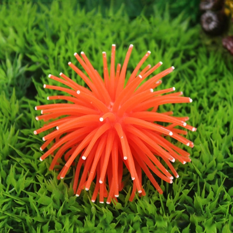 Aquarium Artikel Dekoration TPR Simulation Seeigelball Koralle mit Punkt, Größe: L, Durchmesser: 13cm, 13cm