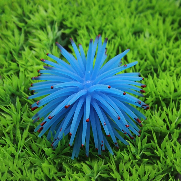 Aquariumartikel Dekoration TPR Simulation Seeigelball Koralle mit Punkt, Größe: S, Durchmesser: 7cm, 7cm