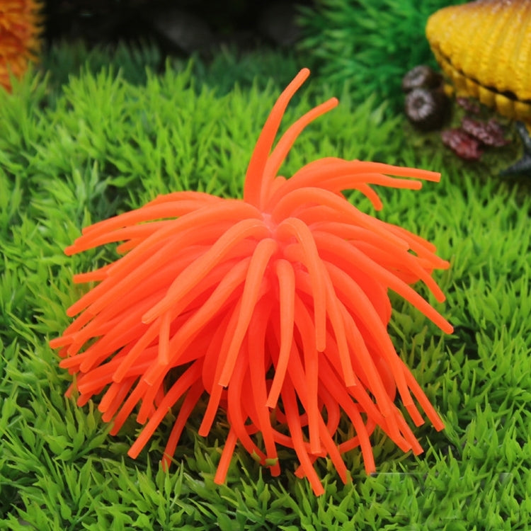 Aquarium-Artikel Dekoration TPR Simulation Seeigel Ball Koralle, Größe: S, Durchmesser: 7 cm, Größe: S