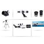 WR852 16x/66x70 High Definition High Times astronomisches Teleskop mit Stativ, 66x70 weiß