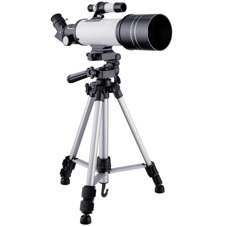 WR852-3 16x/66x70 High Definition High Times Astronomisches Teleskop mit Stativ & Telefonhalterung & Mondfilter, 66x70 Weiß + Mondfilter, 66x70 Blau + Mondfilter