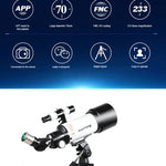 Maifeng40070 233x70 High Definition Hochleistungs-Teleskop mit Stativ, 233 x 70