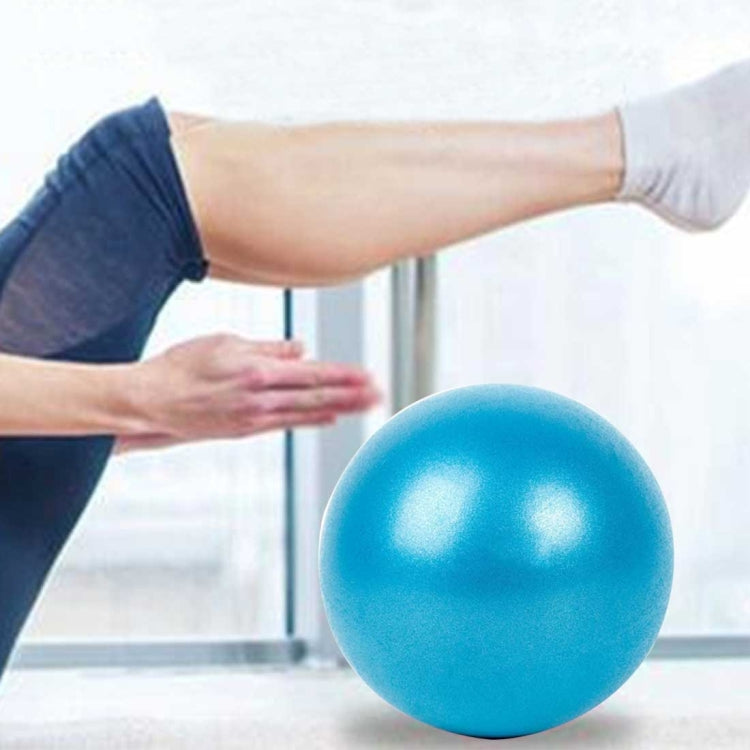 Mini Yoga Pilates Ball, explosionsgeschützter PVC-Ball, balanciertes Fitness-Gymnastik-Training mit Strohhalm, Durchmesser: 25cm, 25cm (Blau), 25cm (Lila)