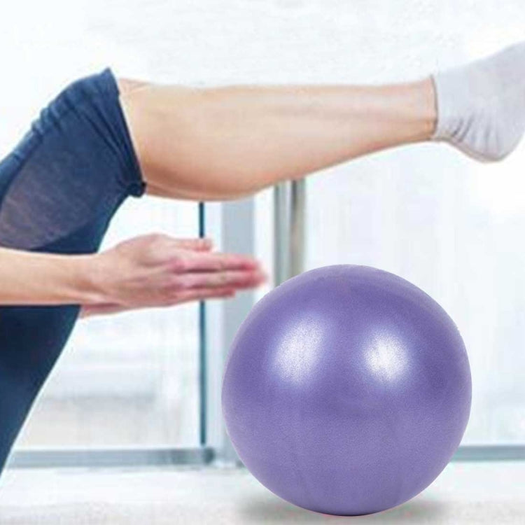 Mini Yoga Pilates Ball, explosionsgeschützter PVC-Ball, balanciertes Fitness-Gymnastik-Training mit Strohhalm, Durchmesser: 25cm, 25cm (Blau), 25cm (Lila)
