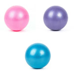Mini Yoga Pilates Ball, explosionsgeschützter PVC-Ball, balanciertes Fitness-Gymnastik-Training mit Strohhalm, Durchmesser: 25cm, 25cm (Blau), 25cm (Lila)
