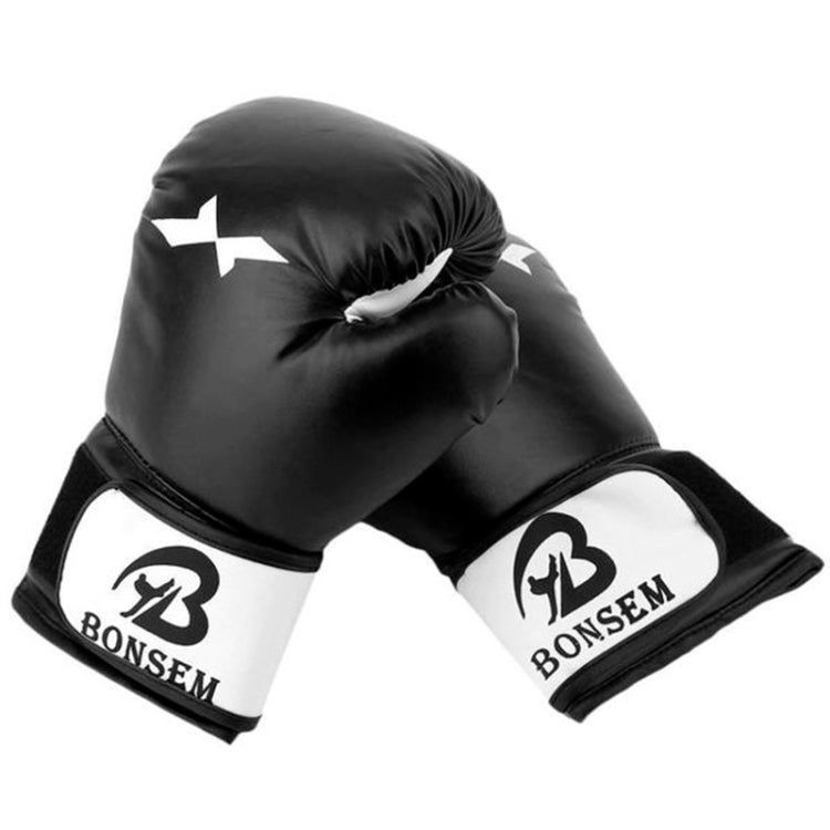 BONSEM Trainings-Boxhandschuhe für Erwachsene, C1 Schwarz, C1 Rot