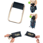 CLS Outdoor Tragbarer Klapphocker aus Aluminiumlegierung für Angeln und Grillen, Größe: 24,8 x 22,5 x 27 cm, CLS Klapphocker (Schwarz)