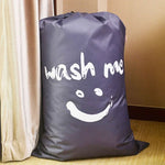 Aufbewahrungsbeutel mit Kordelzug aus Nylon für Zuhause, Kleidung und Reisen, mit Smiley-Gesichtsmuster