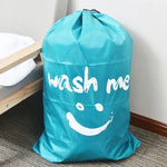 Aufbewahrungsbeutel mit Kordelzug aus Nylon für Zuhause, Kleidung und Reisen, mit Smiley-Gesichtsmuster