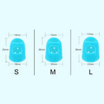 10 Stück Fingerschutzkappen für Gitarre und Ukulele (Saiteninstrumente), schmerzfrei, Farbe zufällig (Größe: S), Größe: S
