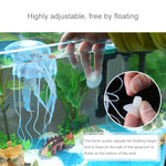 Aquariumartikel Dekoration Silikon Simulation Fluoreszierende Saugnapf-Qualle, Größe: 8*20cm, 8cm