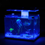 Aquariumartikel Dekoration Silikon Simulation Fluoreszierende Saugnapf-Qualle, Größe: 8*20cm, 8cm