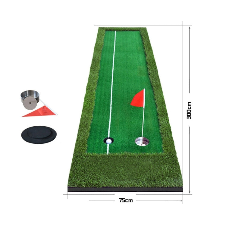 PGM Golf Doppel-Farben Putting Matte Schlägertrainer, Größe: 75x300cm, Größe: 75x300cm