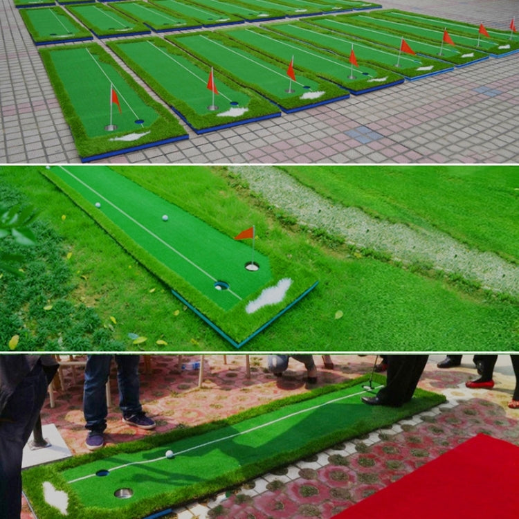 PGM Golf Doppel-Farben Putting Matte Schlägertrainer, Größe: 75x300cm, Größe: 75x300cm