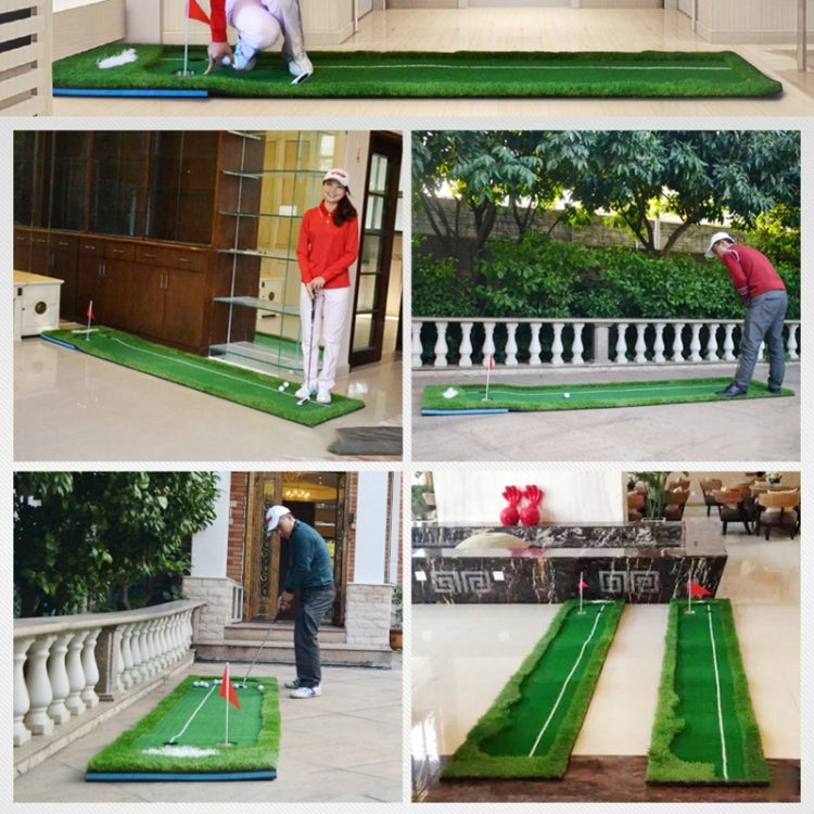 PGM Golf Doppel-Farben Putting Matte Schlägertrainer, Größe: 75x300cm, Größe: 75x300cm