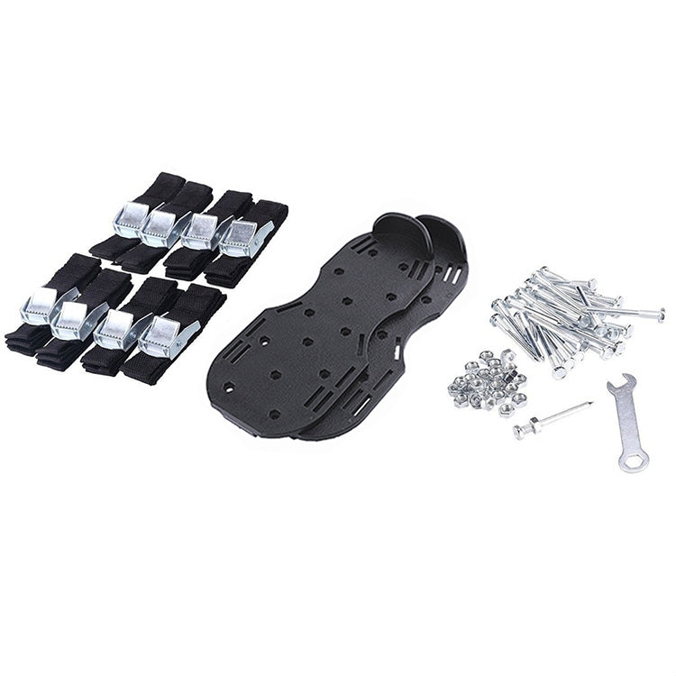 Garten Rasen Gartengeräte Grasreißer Spikeschuhe mit 8 Metallverschlüssen, Mit 8 Metallverschlüssen (Schwarz), Mit 8 Metallverschlüssen (Grün)