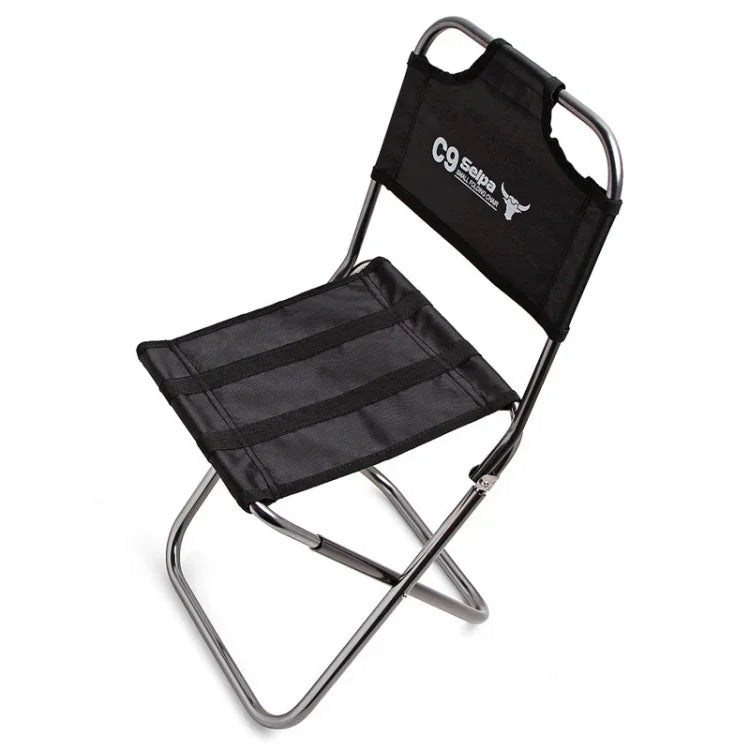 Outdoor Angeln Tragbarer Klapphocker Rucksack Aluminiumlegierung Stuhl