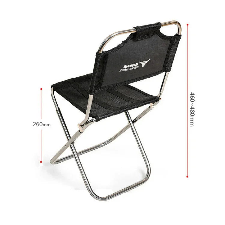 Outdoor Angeln Tragbarer Klapphocker Rucksack Aluminiumlegierung Stuhl