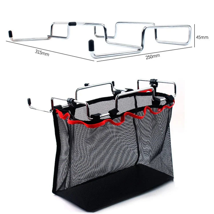 Picknick Camping Faltbarer Mesh-Korb Metallhalterung Kochgeschirr-Organizer Gestell, Kochgeschirrhalter