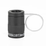 2,5x17,5mm Mini-Taschenteleskop mit Fingerschlaufe, 2,5x17,5 Schwarz, 2,5x17,5 Gold