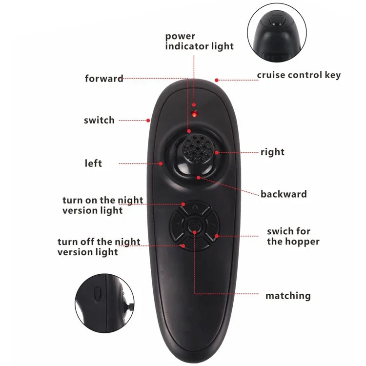 D16 Smart RC Fishing Bait Boat 2kg Loading 500M, D16