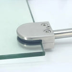 201 Stainless Steel Glass Fish Mouth Support Rod Fixing Clip with 14x80mm Rod, Specification: XL, XL, with 14x80mm Rod