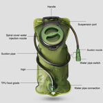 AOTU AT6602 2L TPU Trinkblase für Outdoor-Sport, AOTU AT6602 2L