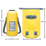 Wasserdichte Outdoor-Trockentasche mit zwei Schultergurten, Fassungsvermögen: 10L, 10L