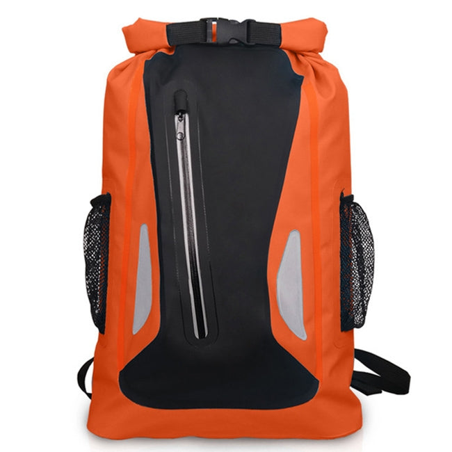 Wasserdichte Outdoor-Trockentasche mit doppelten Schultergurten, PVC-Sacktasche, Fassungsvermögen: 25L